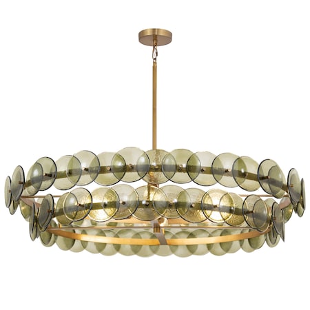 Maxim Lighting Loren 42'' Chandelier, Weathered Brass 21824GNWBR